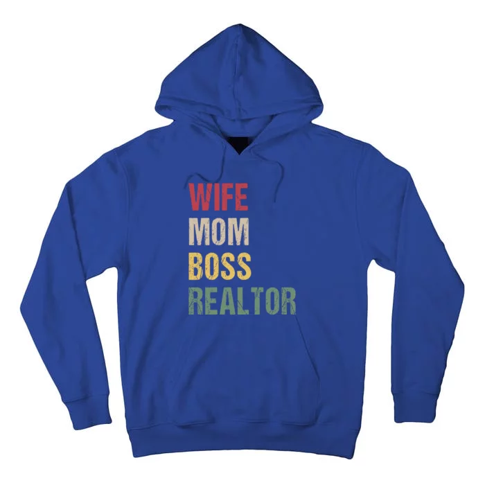 Wife Mom Boss Realtor Gift Tall Hoodie