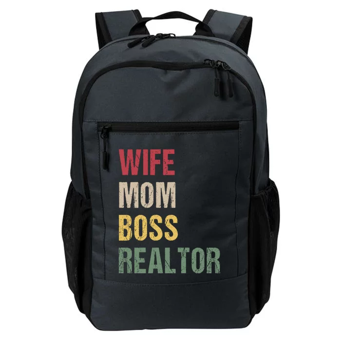 Wife Mom Boss Realtor Gift Daily Commute Backpack