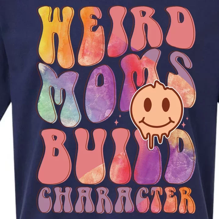 WEIRD MOMS BUILD CHARACTER Sueded Cloud Jersey T-Shirt