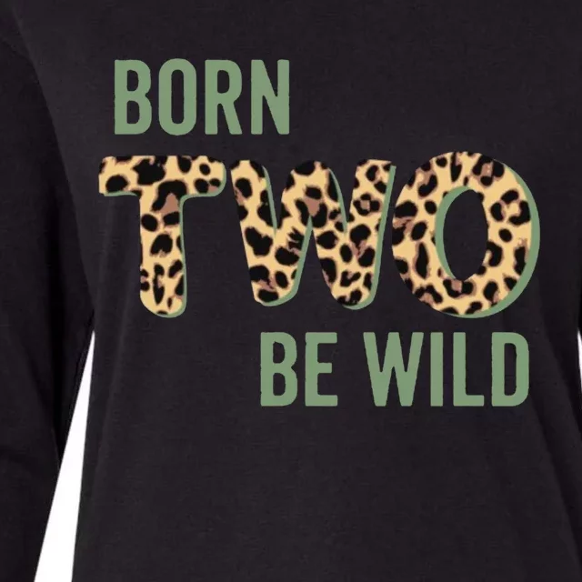 Wild Mama Born Two Be Wild King Of The Jungle Gift Womens Cotton Relaxed Long Sleeve T-Shirt