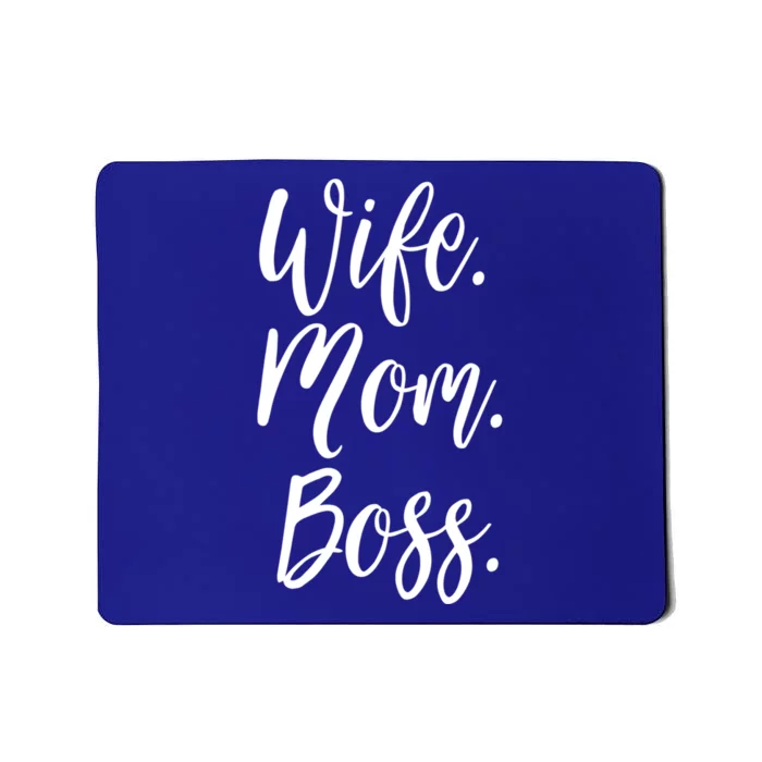 Wife Mom Boss Lady Mommy Cute Funny Gift Mousepad