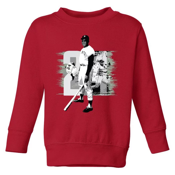 Willie Mays Baseball Toddler Sweatshirt