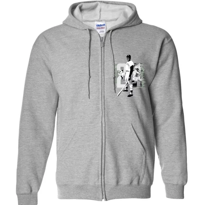 Willie Mays Baseball Full Zip Hoodie