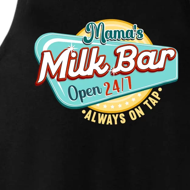 Wo Mama's Boobery Milkshake Breast Milk Bar I Breastfeeding Ladies Tri-Blend Wicking Tank