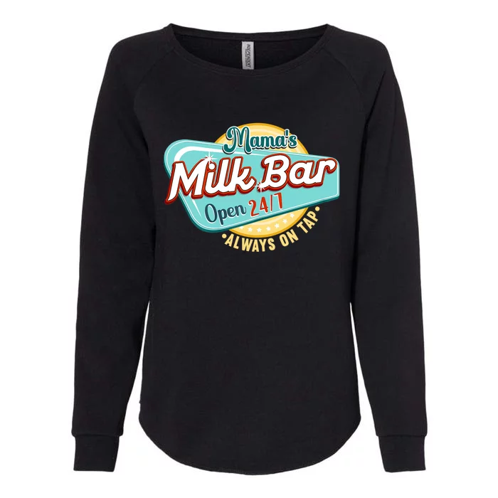 Wo Mama's Boobery Milkshake Breast Milk Bar I Breastfeeding Womens California Wash Sweatshirt