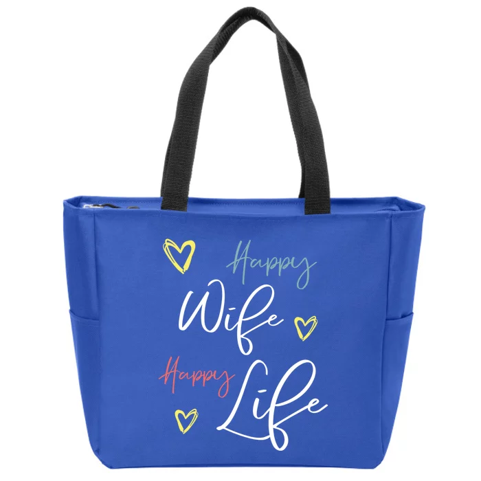 Wife Mom Boss Desgin Heartbeat Heart Mom Wife Boss Gift Zip Tote Bag