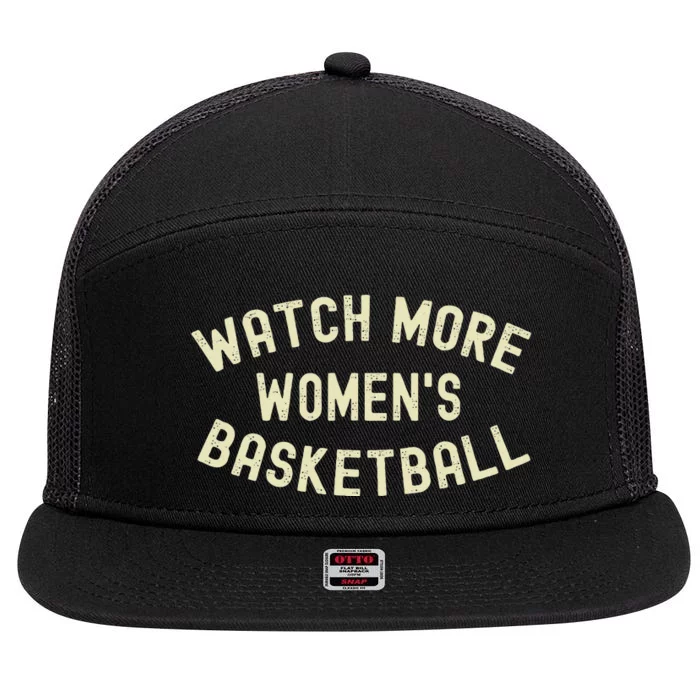 Watch More Basketball 7 Panel Mesh Trucker Snapback Hat