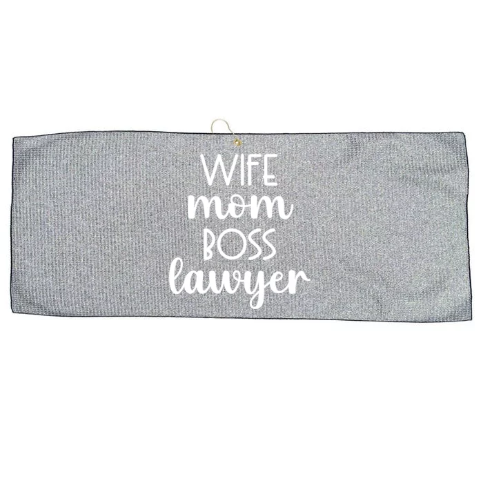 Wife Mom Boss Lawyer Funny Gift Large Microfiber Waffle Golf Towel