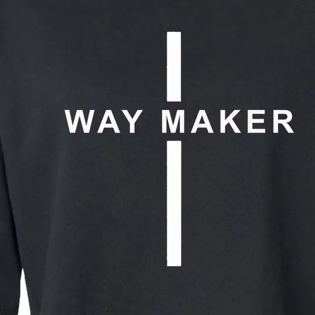 Way Maker Christians Inspirational Religious Cropped Pullover Crew