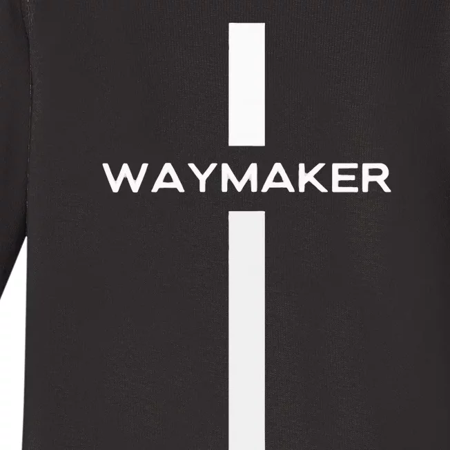 Way Maker Cross Baby Long Sleeve Bodysuit