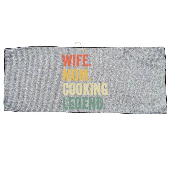 Wife Mom Cooking Legend Funny Cook Chef Mother Cute Gift Large Microfiber Waffle Golf Towel