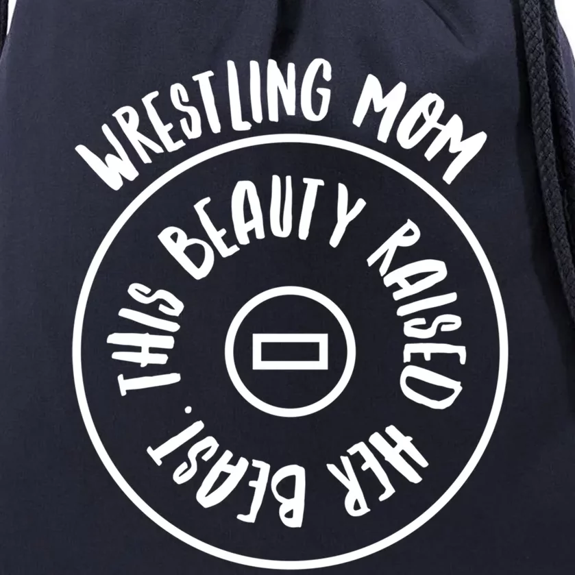 Wrestling Mom Cute Gift Drawstring Bag