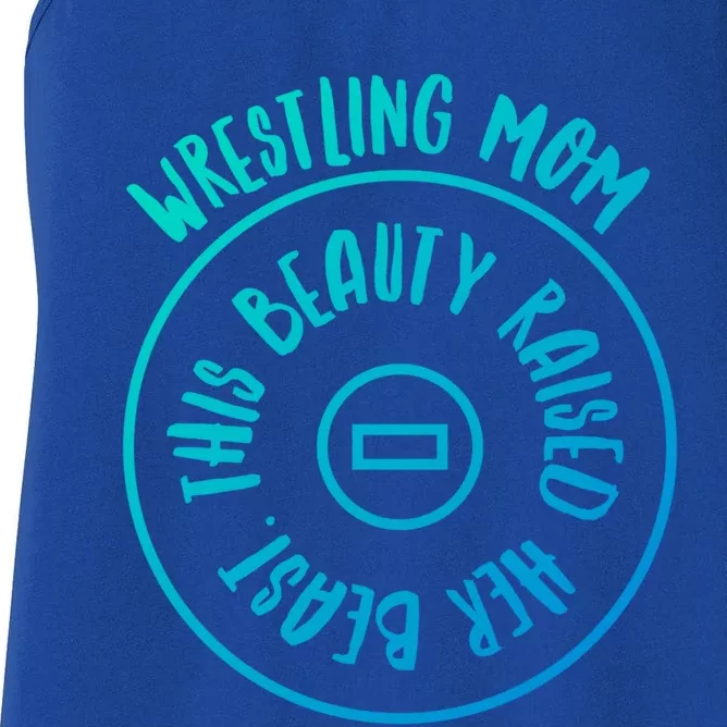 Wrestling Mom Cute Gift Women's Racerback Tank