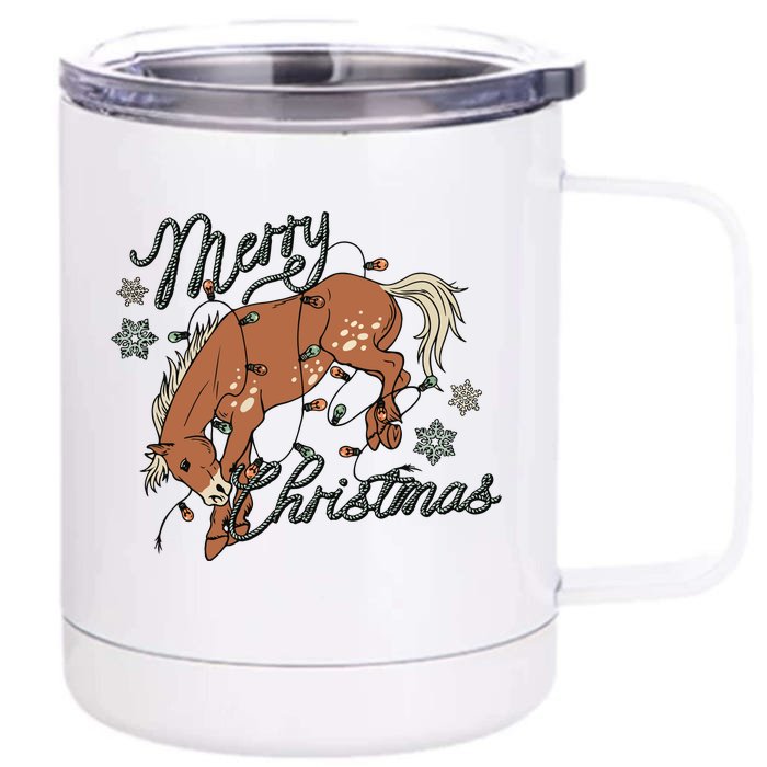 Western Merry Christmas (Excusive) Dtf Transfer Ready To Press Direct To Film Front & Back 12oz Stainless Steel Tumbler Cup