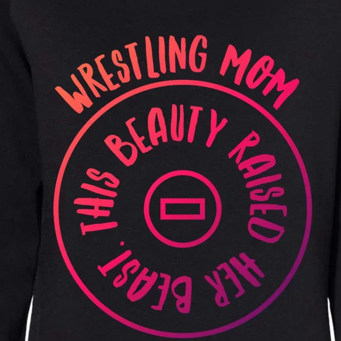 Wrestling Mom Cute Gift Womens California Wash Sweatshirt