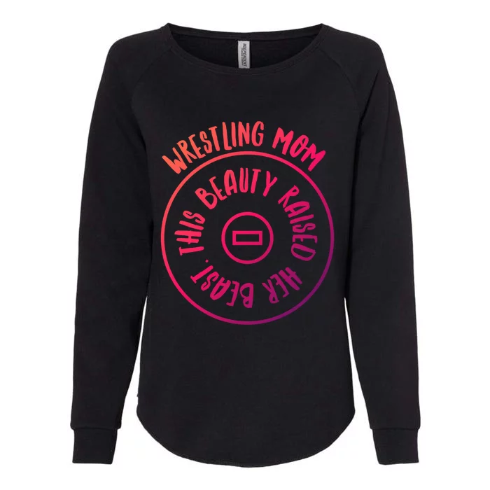 Wrestling Mom Cute Gift Womens California Wash Sweatshirt