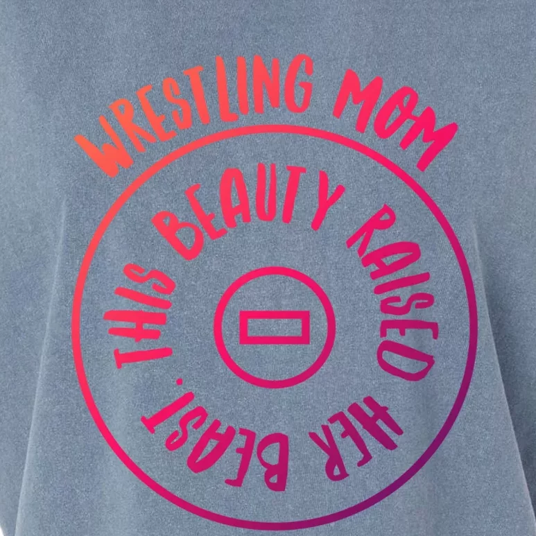 Wrestling Mom Cute Gift Garment-Dyed Women's Muscle Tee