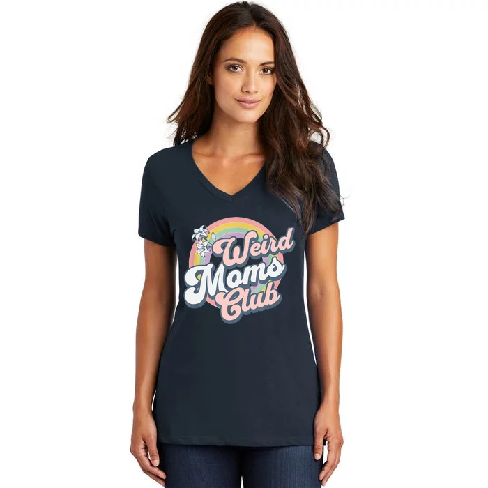 Weird Moms Club Women's V-Neck T-Shirt