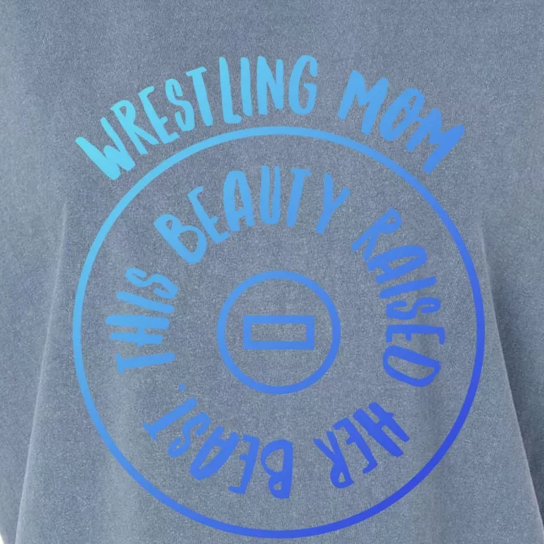 Wrestling Mom Cute Gift Garment-Dyed Women's Muscle Tee