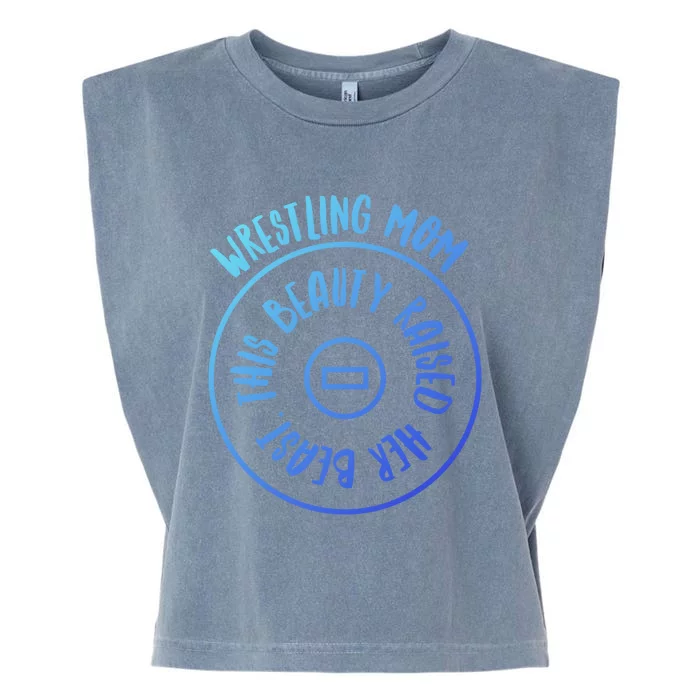 Wrestling Mom Cute Gift Garment-Dyed Women's Muscle Tee