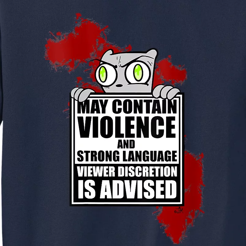 Women May Contain Violence Foamy The Squirrel Tall Sweatshirt