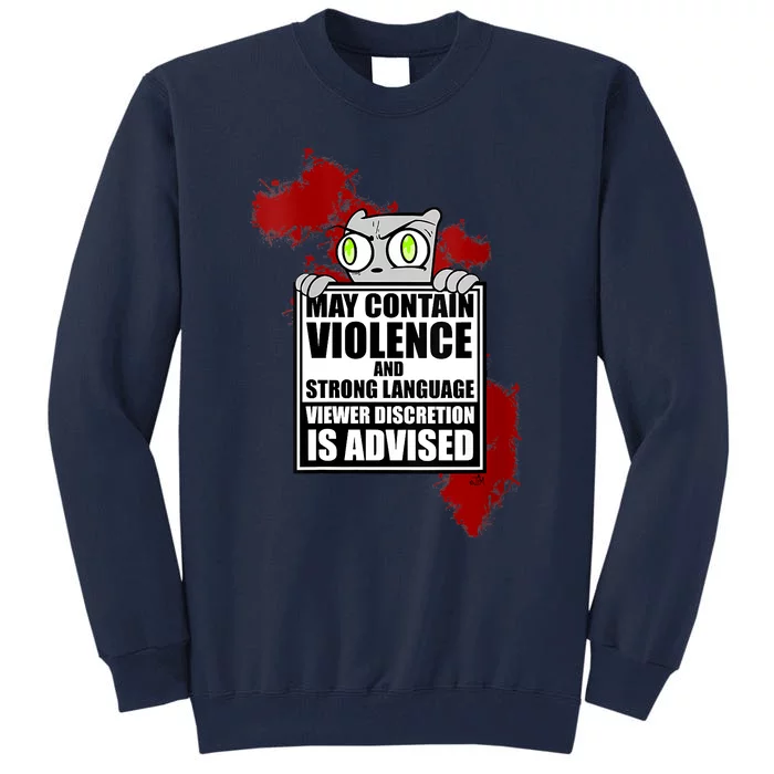 Women May Contain Violence Foamy The Squirrel Tall Sweatshirt