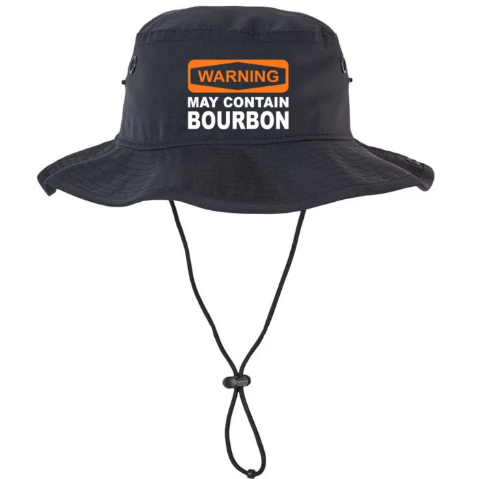 Warning May Contain Bourbon Funny Drinking Legacy Cool Fit Booney Bucket Hat