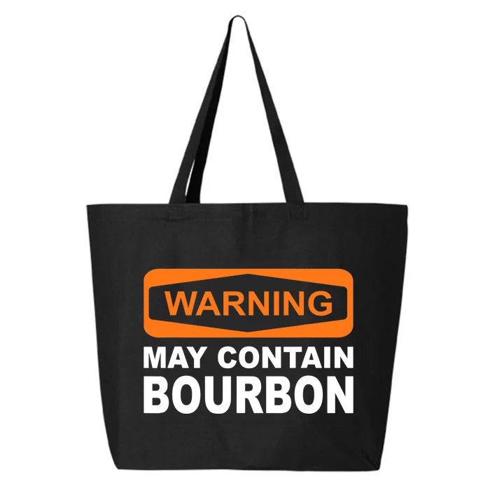 Warning May Contain Bourbon Funny Drinking 25L Jumbo Tote