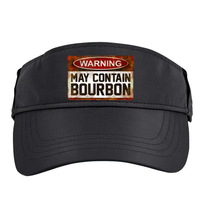 Warning May Contain Bourbon Adult Drive Performance Visor