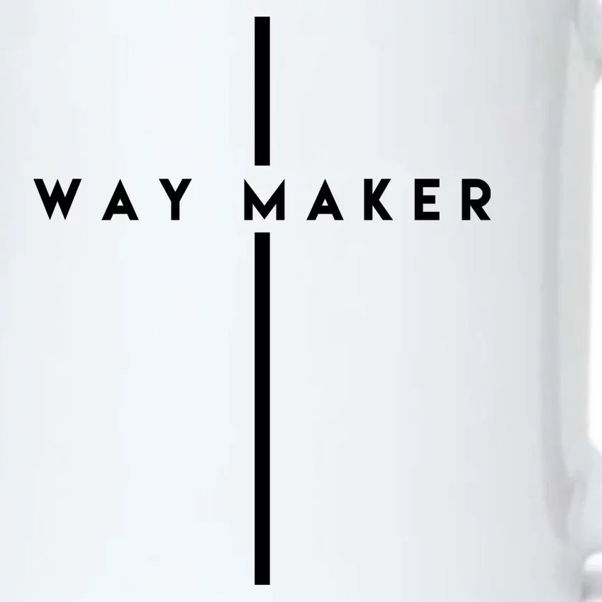 Way Maker Cross Christian Black Color Changing Mug