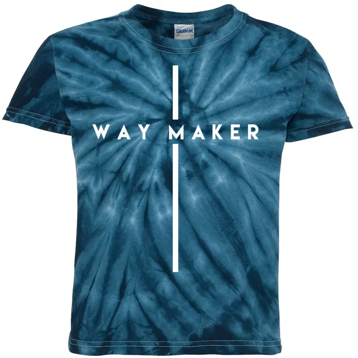 Way Maker Cross Christian Kids Tie-Dye T-Shirt