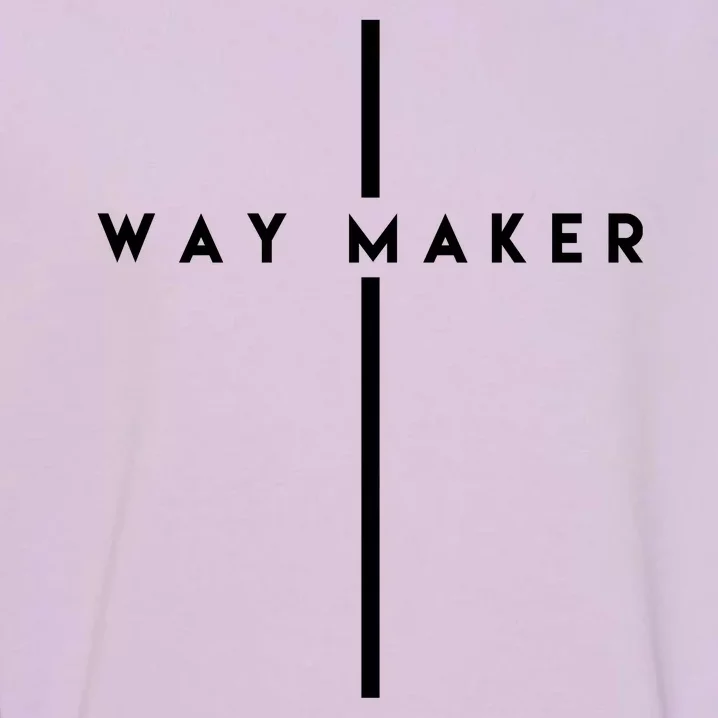 Way Maker Cross Christian Garment-Dyed Sweatshirt