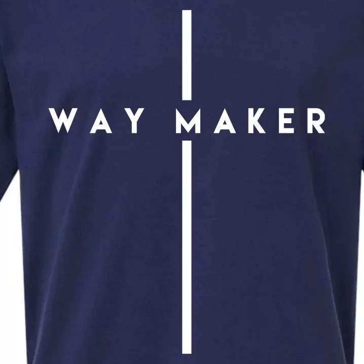 Way Maker Cross Christian Sueded Cloud Jersey T-Shirt