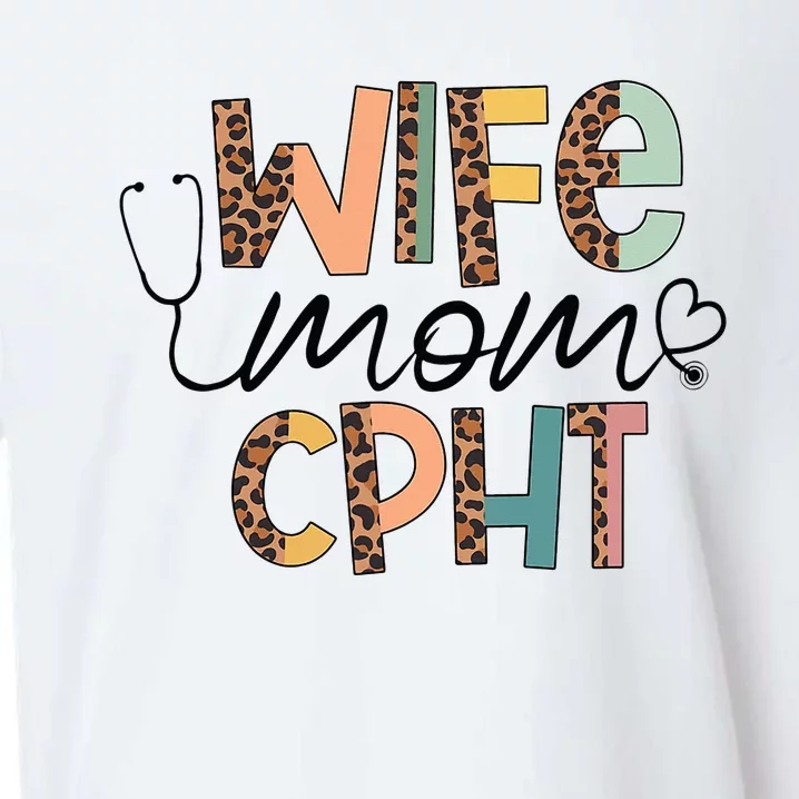 Wife Mom CPHT Nursing Mother's Day Gifts CPHT's Husband Sueded Cloud Jersey T-Shirt