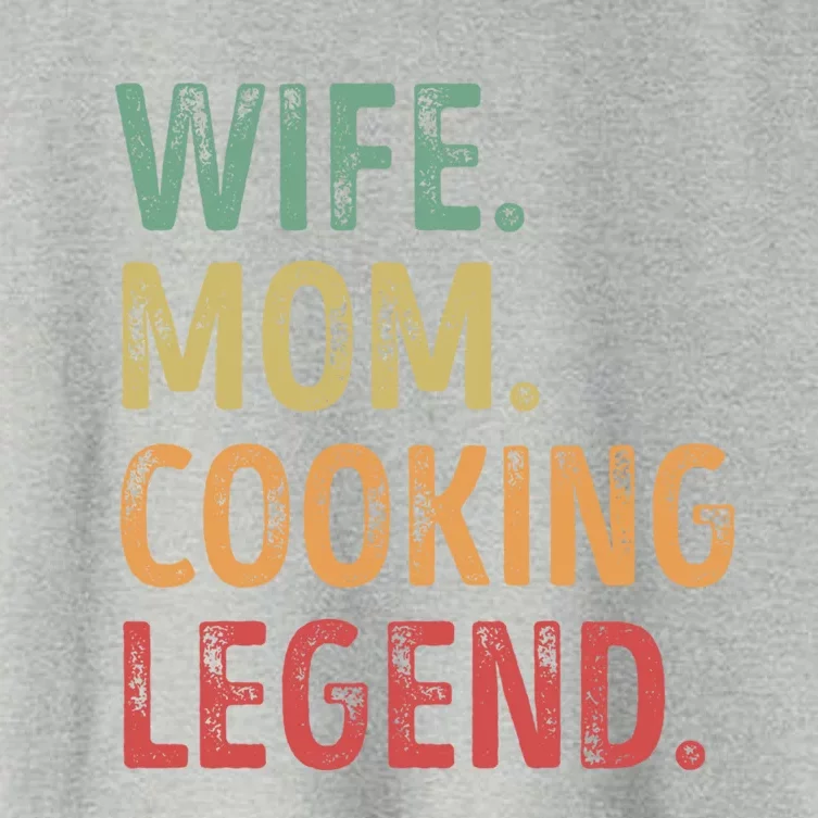 Wife Mom Cooking Legend Cool Gift Women's Crop Top Tee