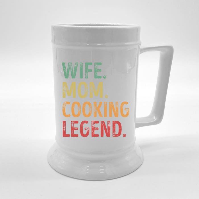 Wife Mom Cooking Legend Cool Gift Front & Back Beer Stein