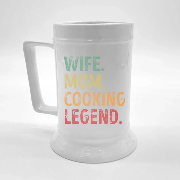 Wife Mom Cooking Legend Cool Gift Front & Back Beer Stein