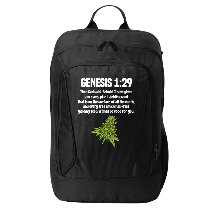 Weed Marijuana Cannabis Bud Leaf Stoner 420 City Backpack