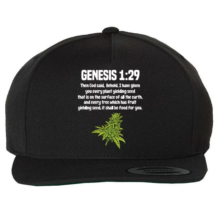 Weed Marijuana Cannabis Bud Leaf Stoner 420 Wool Snapback Cap