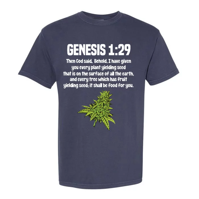 Weed Marijuana Cannabis Bud Leaf Stoner 420 Garment-Dyed Heavyweight T-Shirt