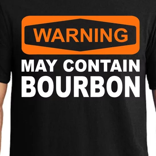 Warning May Contain Bourbon Funny Drinking Pajama Set