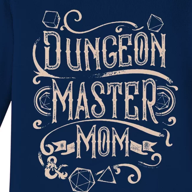 Women Mothers Day Dungeon Master Mom Baby Long Sleeve Bodysuit