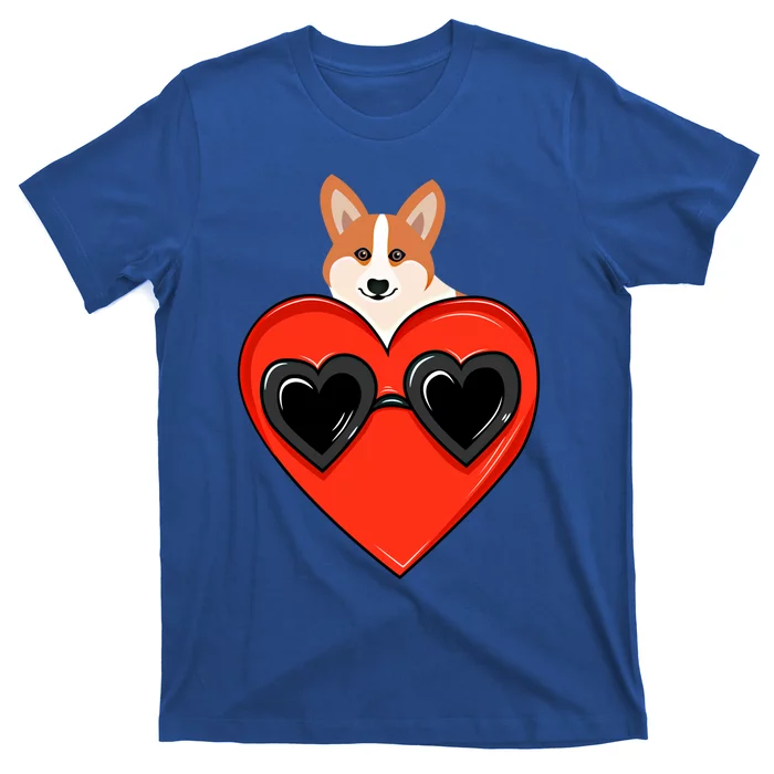 Wo My Dog Welsh Corgi Valentine Heart Valentine's Day Gift T-Shirt