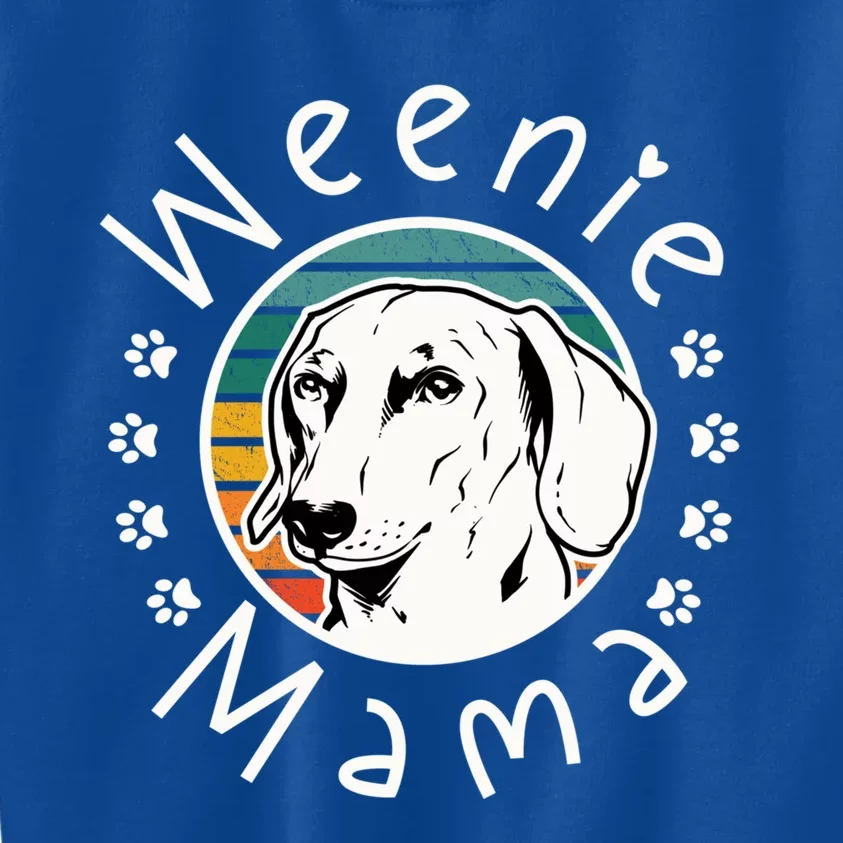 Weenie Mama Doxie Mom Dachshund Lover Gift Kids Sweatshirt