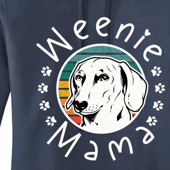 Weenie Mama Doxie Mom Dachshund Lover Gift Women's Pullover Hoodie