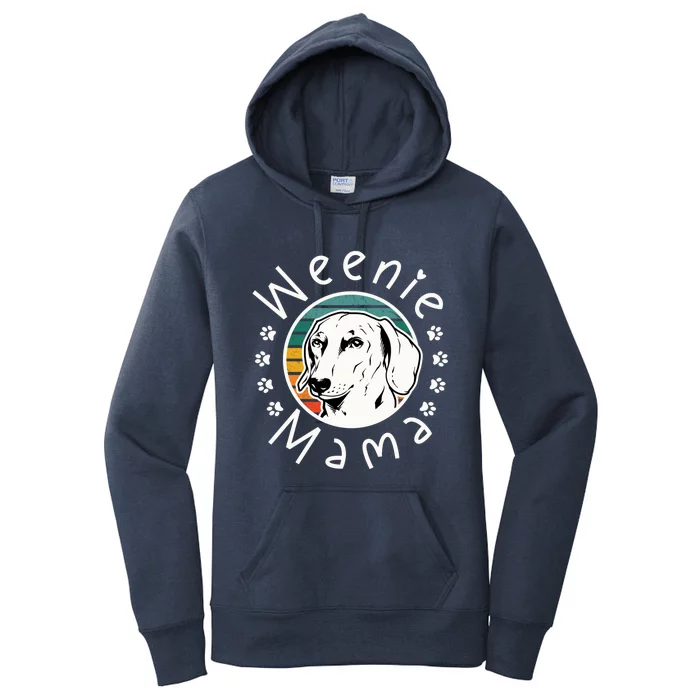 Weenie Mama Doxie Mom Dachshund Lover Gift Women's Pullover Hoodie