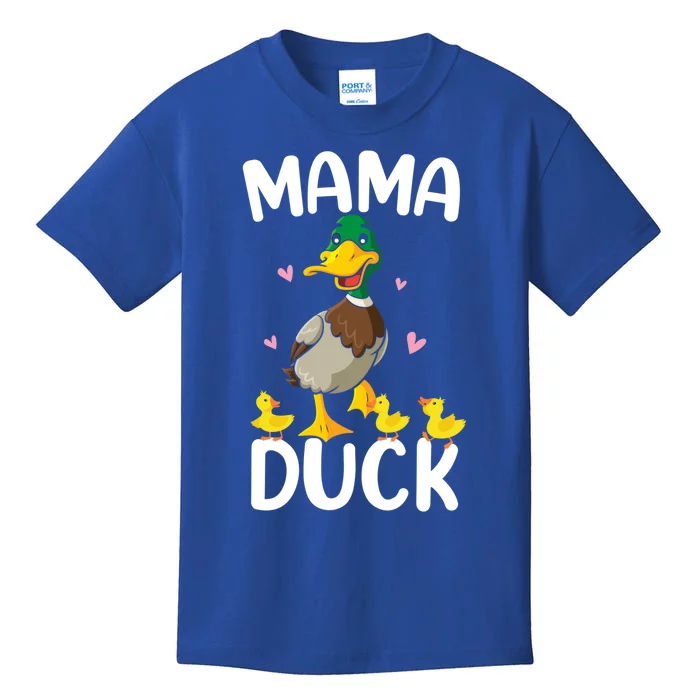 Wo Mama Duck Funny Mom Mothers Day Red Bandana Great Gift Kids T-Shirt