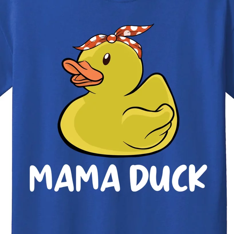 Wo Mama Duck Funny Mom Mothers Day Red Bandana Gift Kids T-Shirt