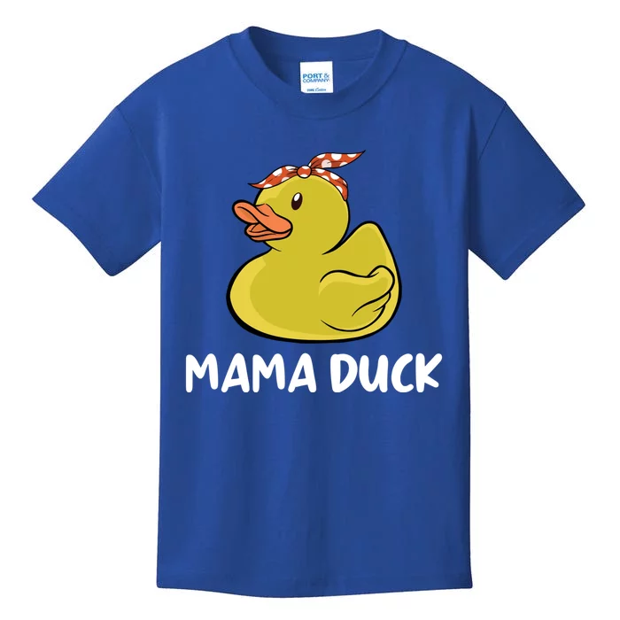 Wo Mama Duck Funny Mom Mothers Day Red Bandana Gift Kids T-Shirt