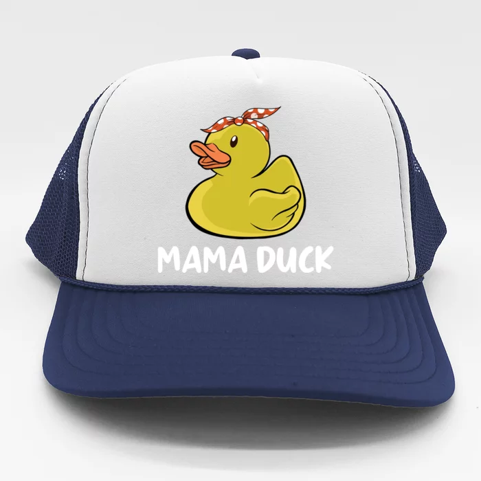 Wo Mama Duck Funny Mom Mothers Day Red Bandana Gift Trucker Hat